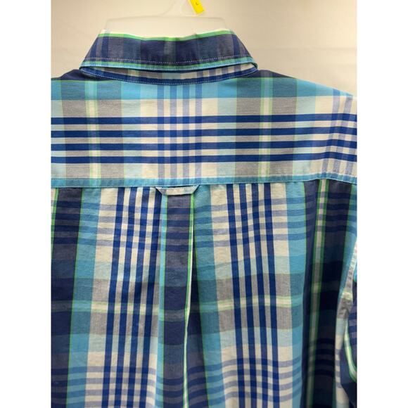 Chaps Men's Medium Plaid Long Sleeve Button-Down Shirt - Picture 5 of 11